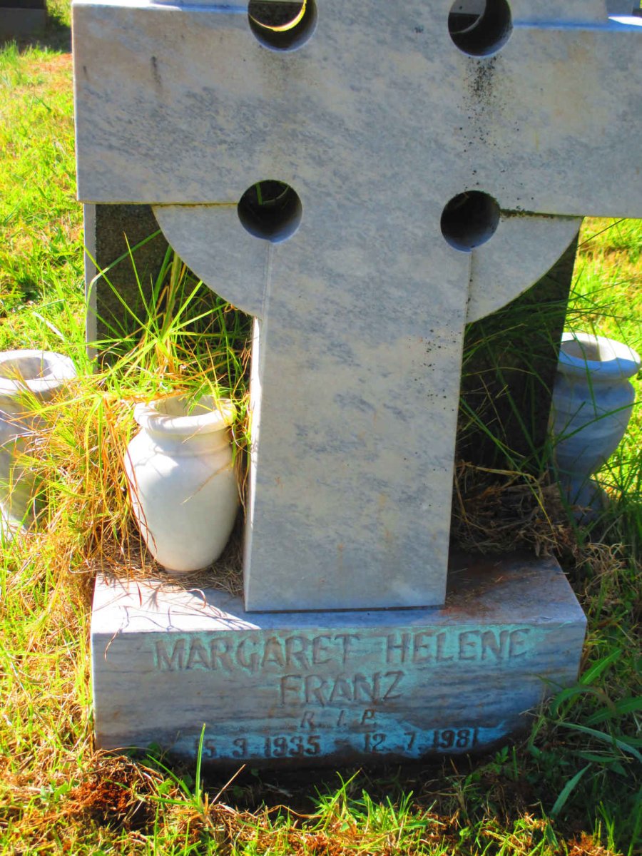 FRANZ Margaret Helene 1935-1981