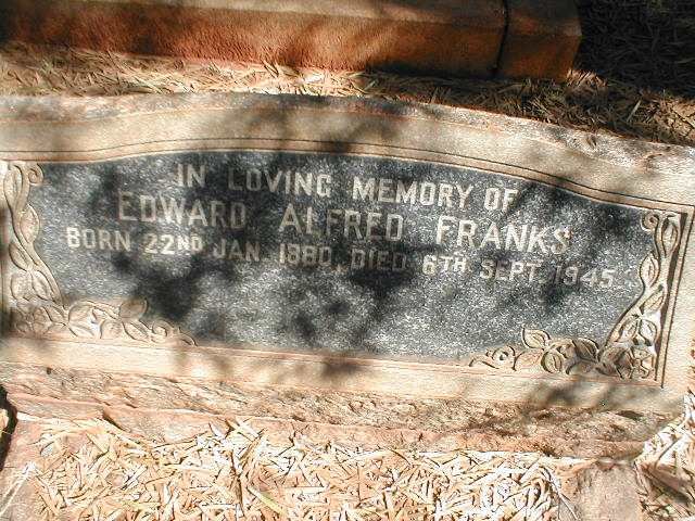 FRANKS Edward Alfred 1880-1945