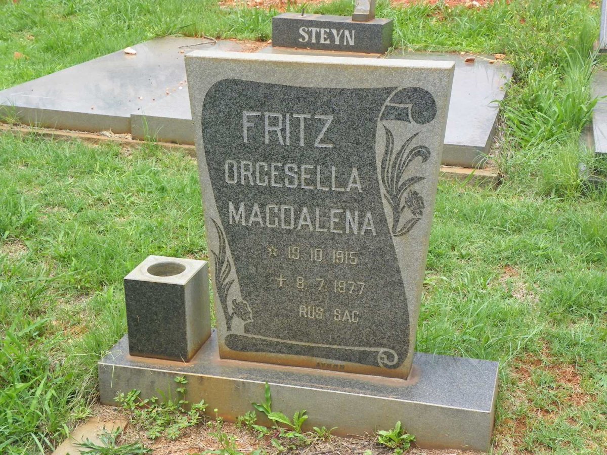 FRITZ Orgesella Magdalena 1915-1977