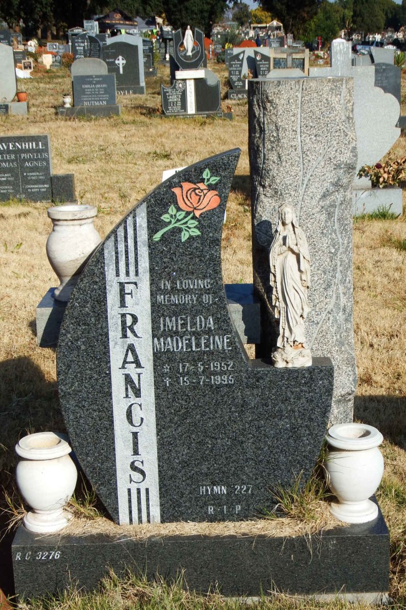 FRANCIS Imelda Madeleine 1952-1995