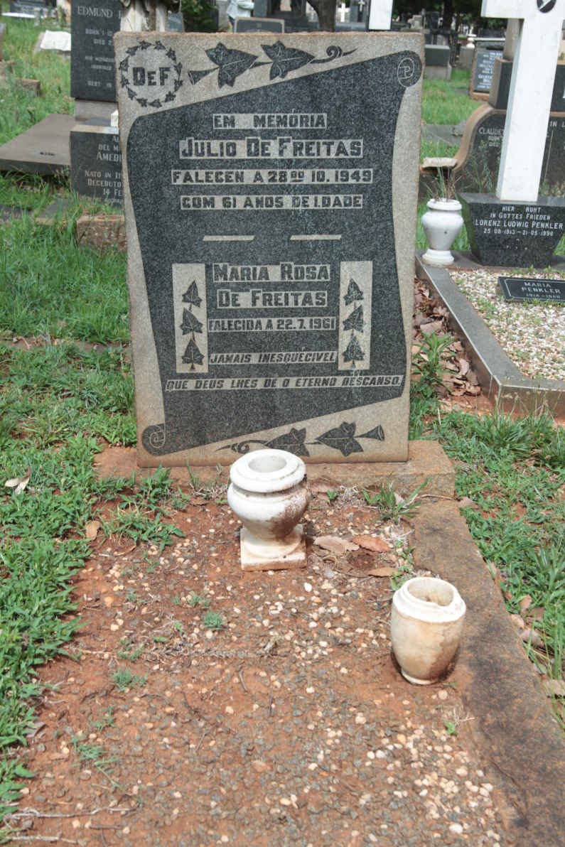 FREITAS Julio, de -1949 &amp; Maria Rosa -1961
