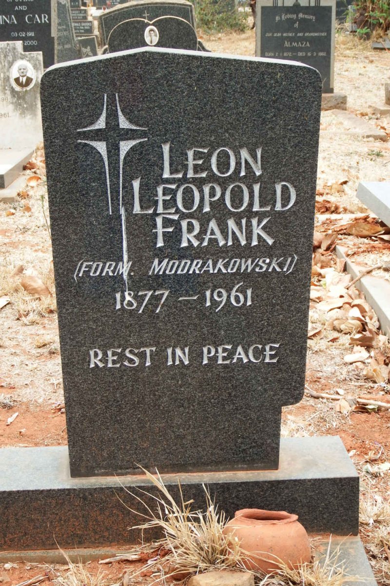 FRANK Leon Leopold 1877-1961