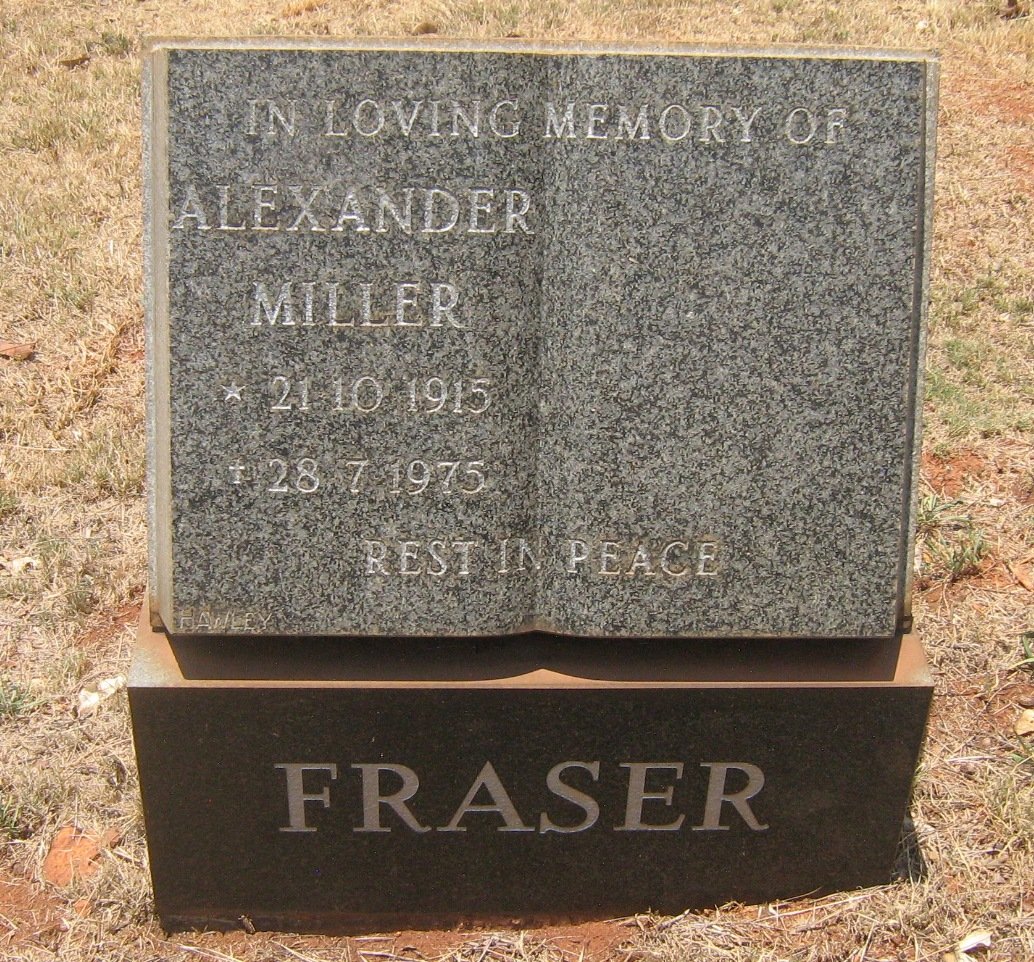 FRASER Alexander Miller 1915-1975
