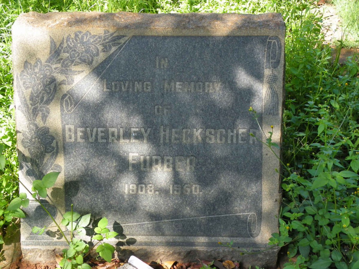 FURBER Beverley Heckscher 1908-1950
