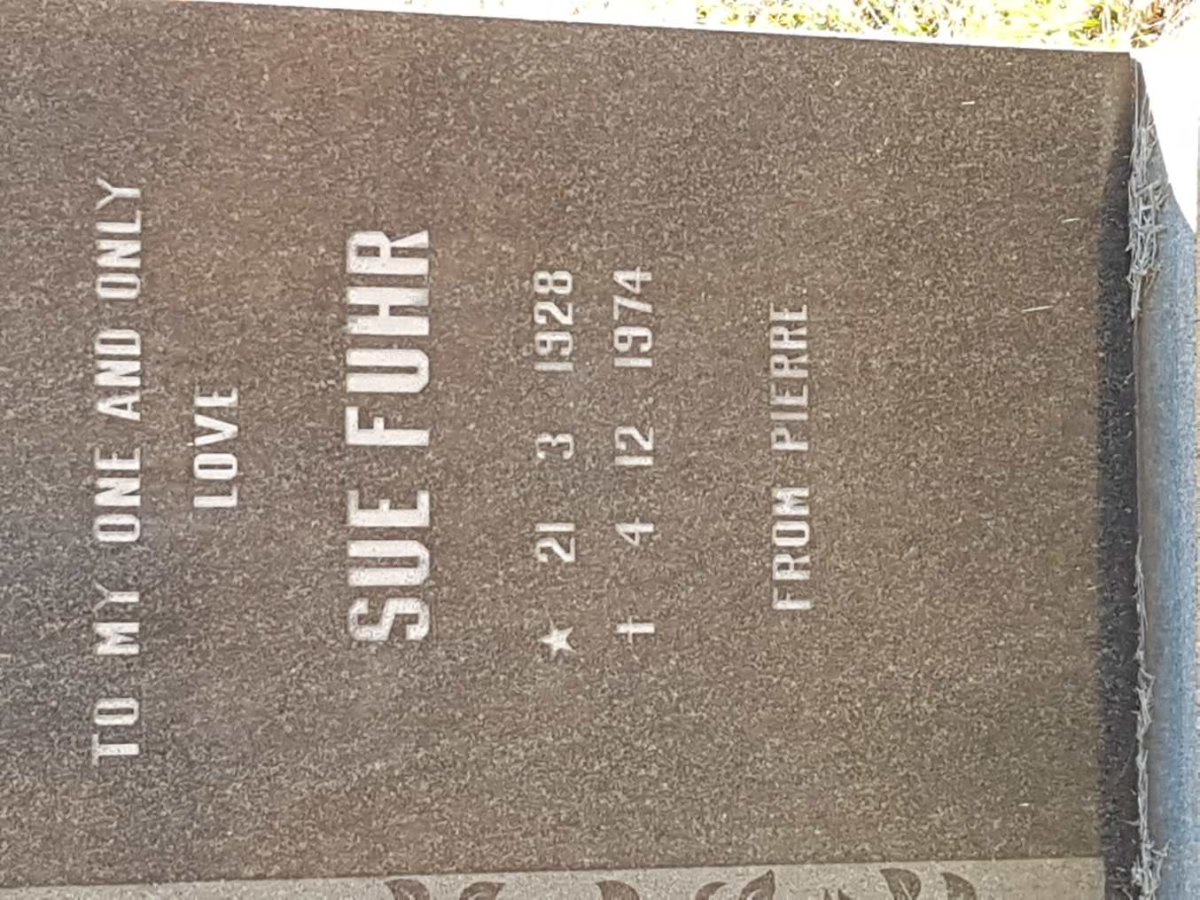 FUHR Sue 1928-1974