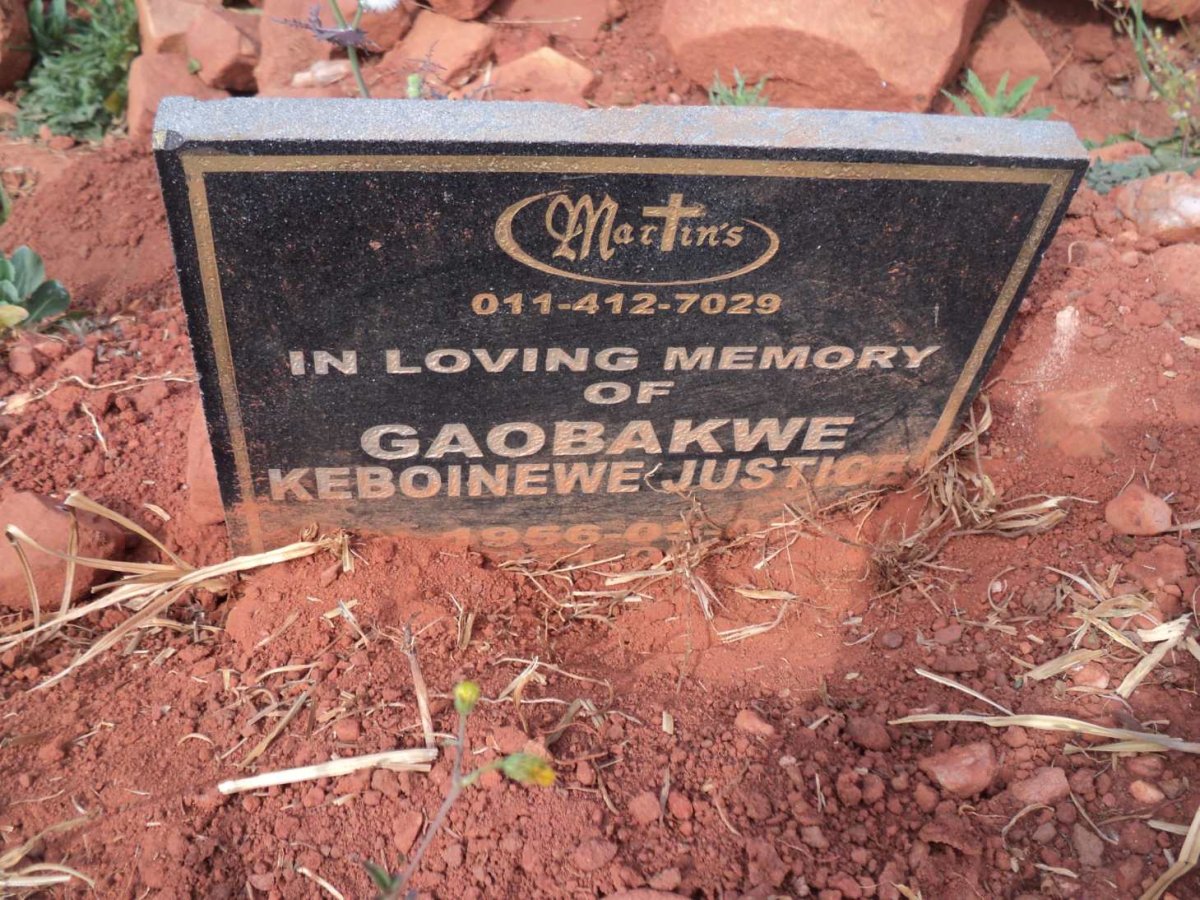 GAOBAKWE Keboinewe Justice 1956-