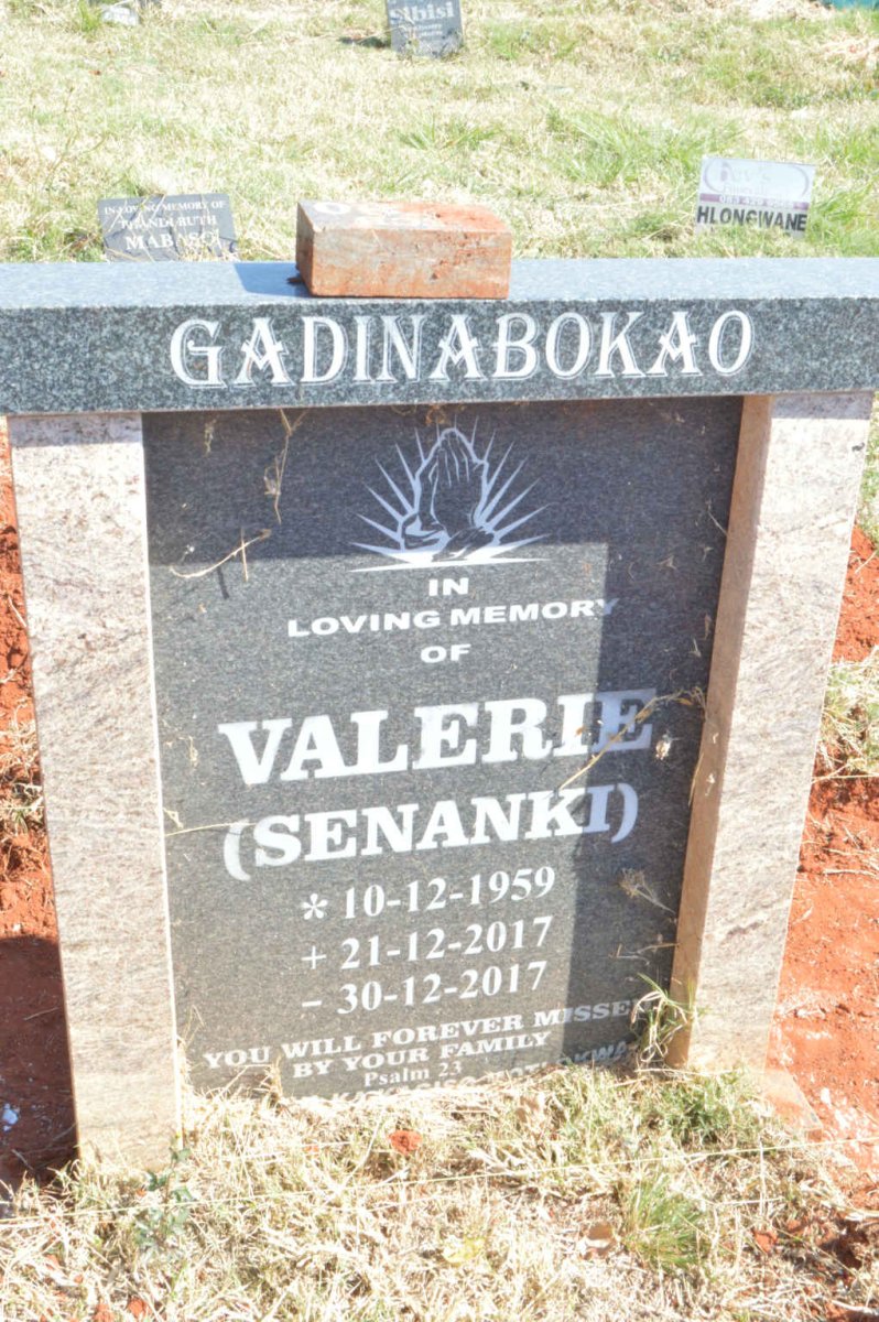 GADINABOKOA Valerie nee SENANKI 1959-2017