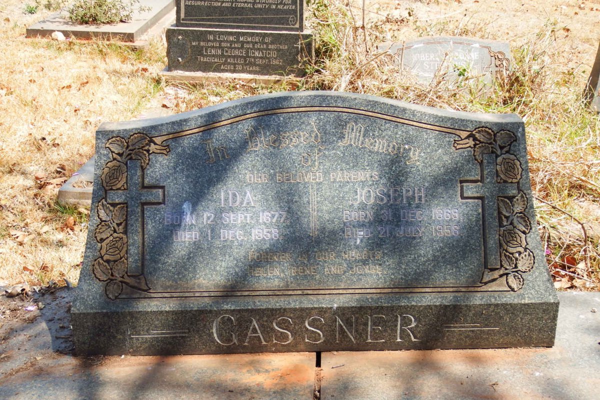 GASSNER Joseph 1869-1958 &amp; Ida 1877-1958