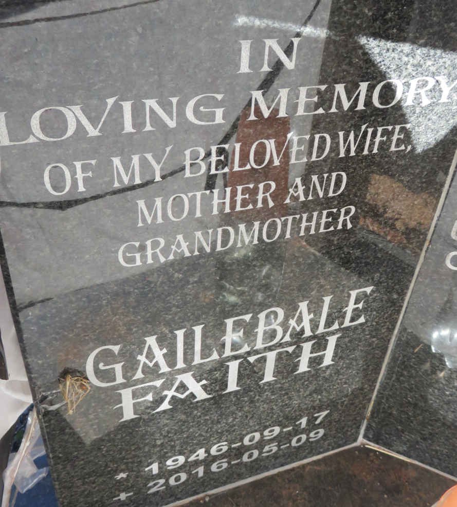 GAILEBALE Faith 1946-2016