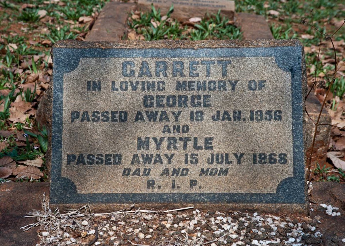 GARRETT George -1956 &amp; Myrtle -1968