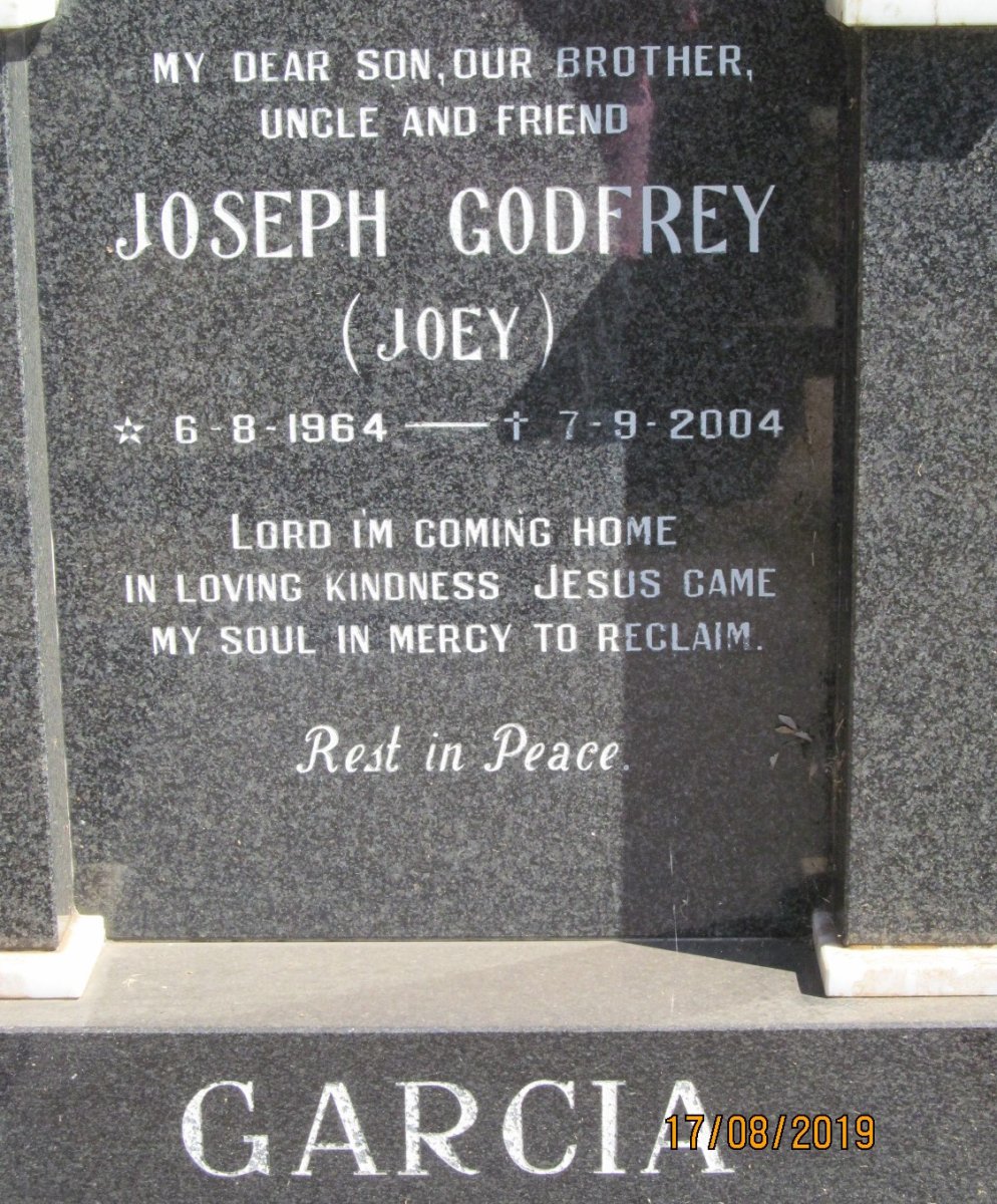 GARCIA Joseph Godfrey 1964-2004