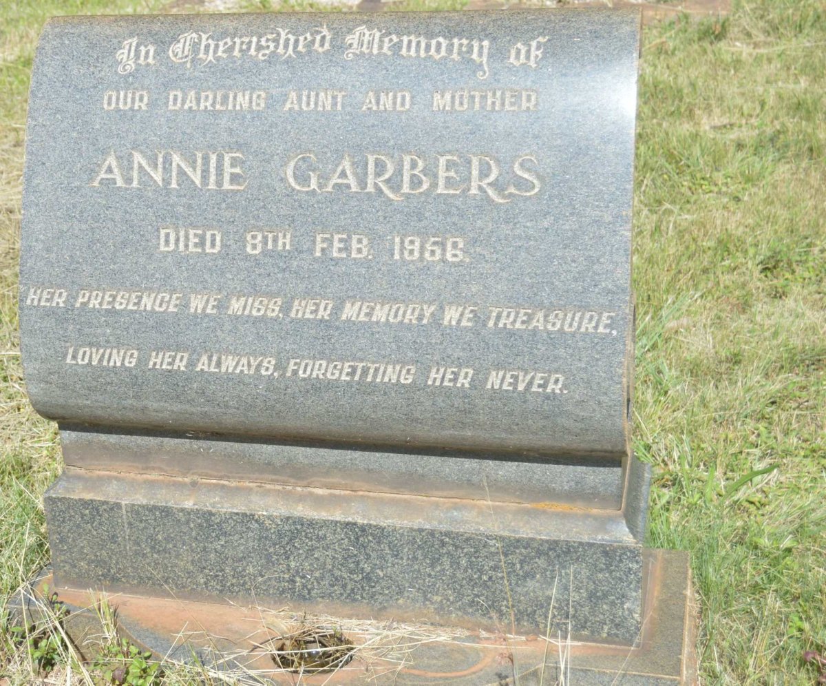 GARBERS Annie -1956