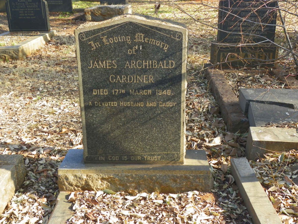 GARDINER James Archibald -1948