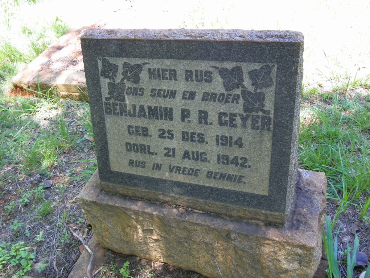 GEYER Benjamin P.R. 1914-1942