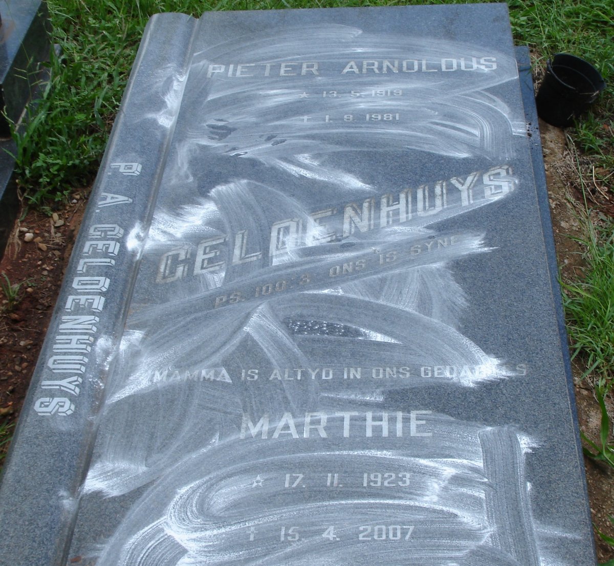 GELDENHUYS Pieter Arnoldus 1919-1981 &amp; Marthie 1923-2007