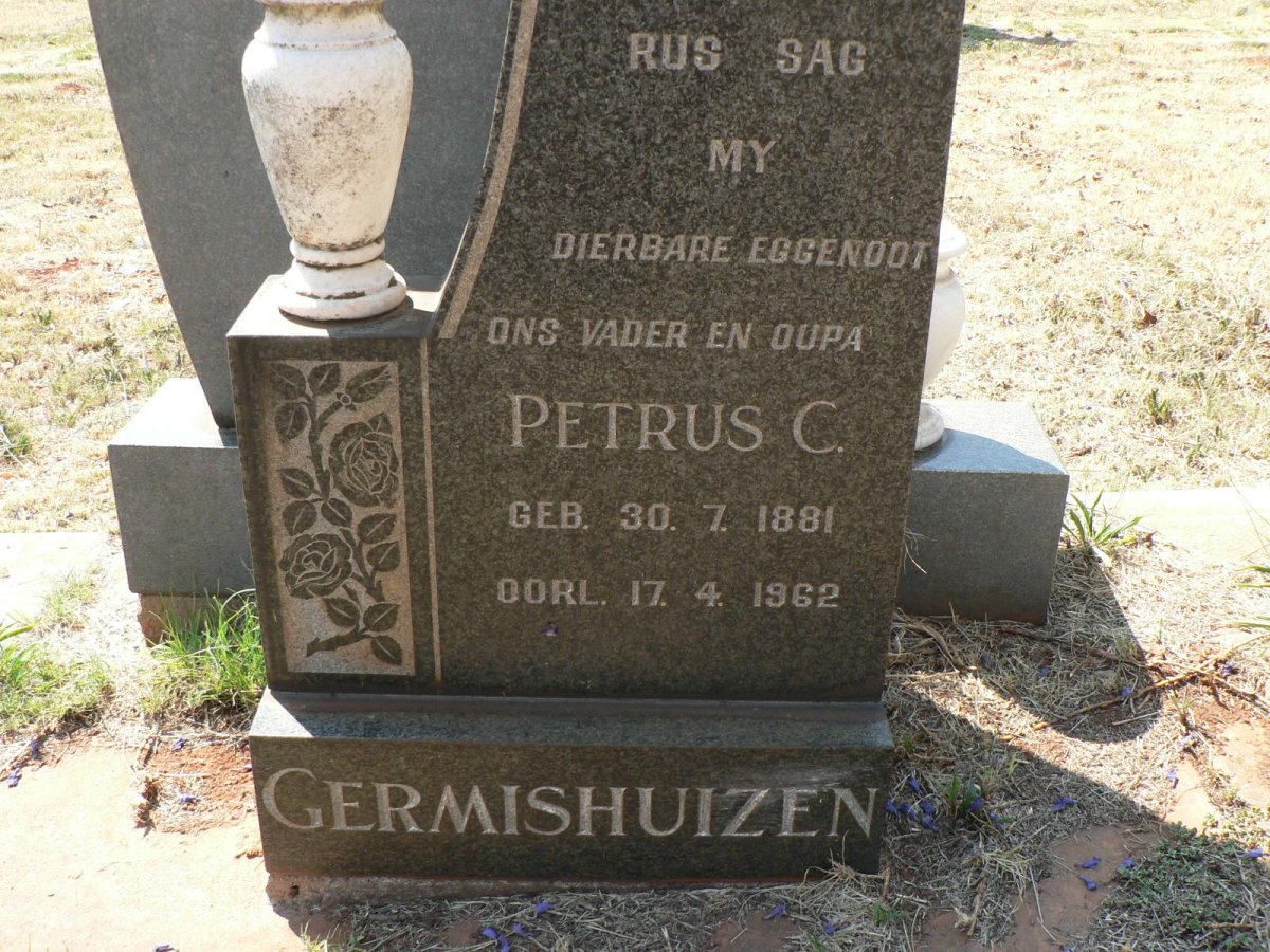 GERMISHUIZEN Petrus C. 1881-1962