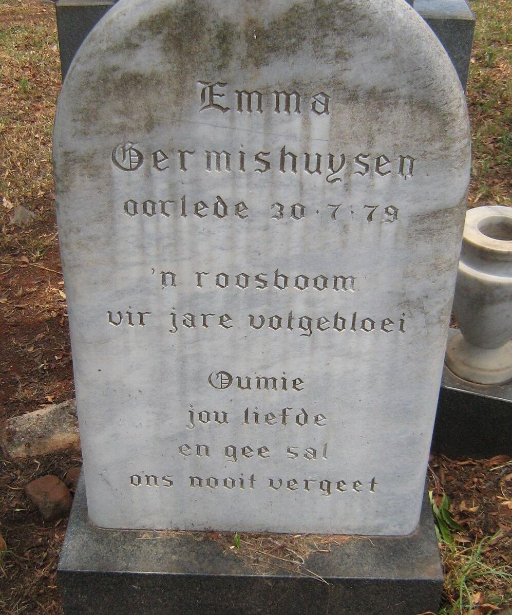 GERMISHUYSEN Emma -1979