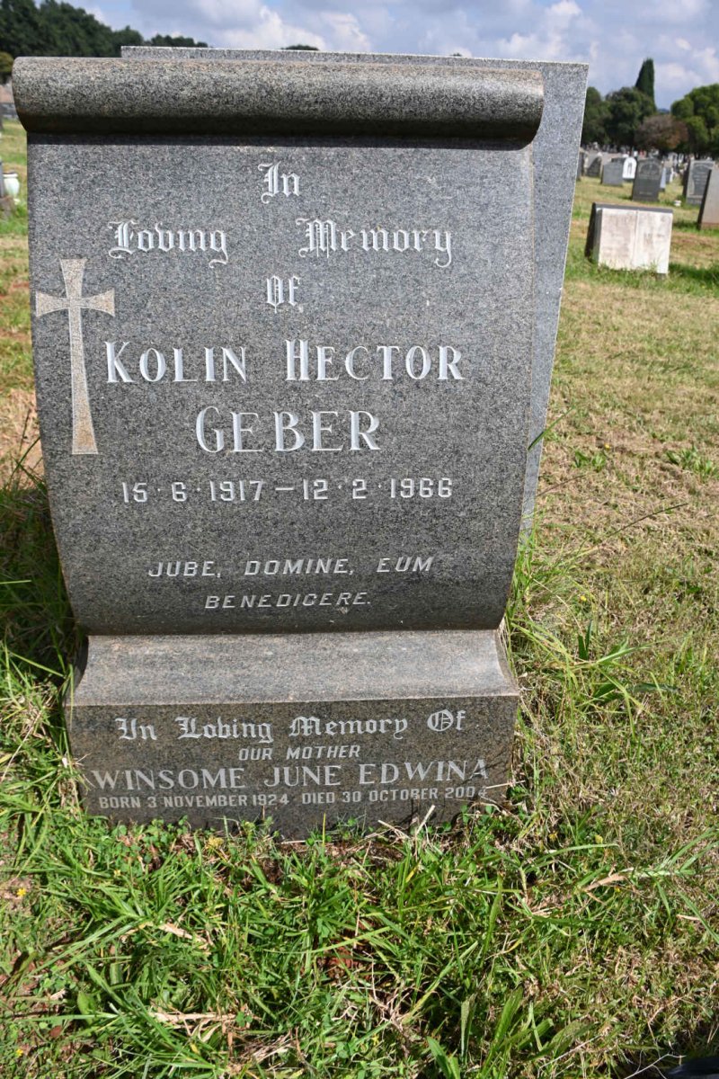 GEBER Kolin Hector 1917-1966 &amp; Winsome June Edwina 1924-2004