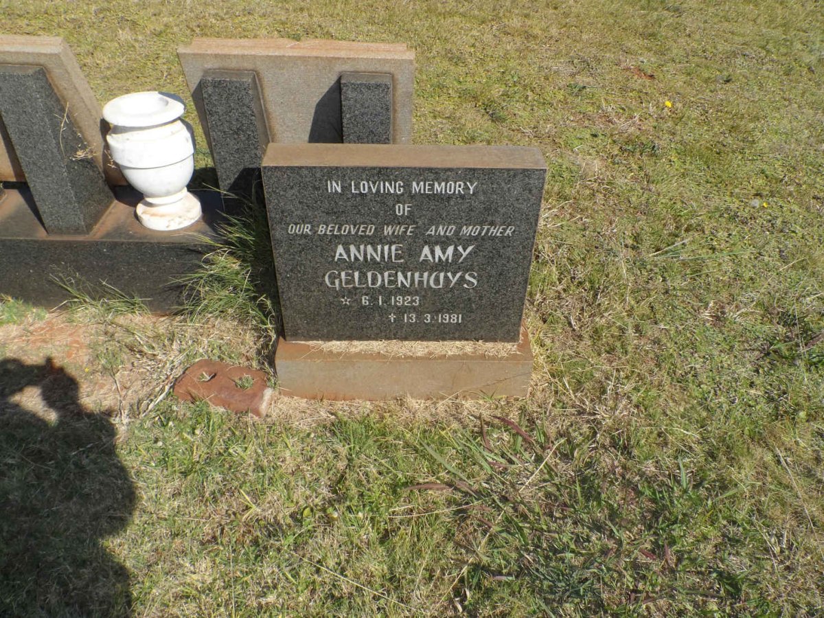 GELDENHUYS Annie Amy 1923-1981