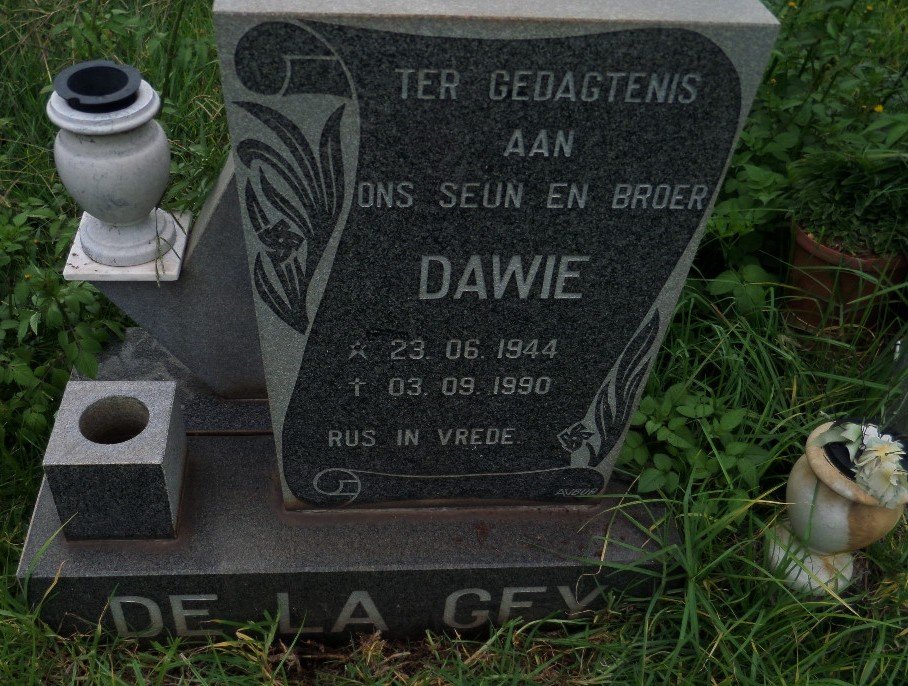 GEY Dawie, de la 1944-1990