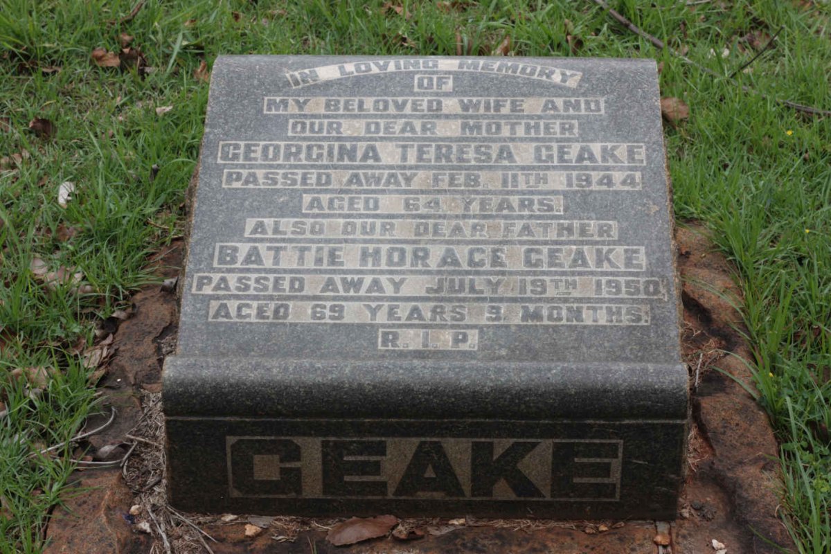 GEAKE Battie Horace -1950 &amp; Georgina Teresa -1944