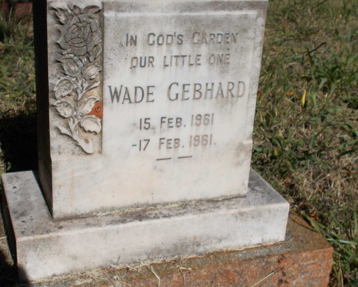 GEBHARD Wade 1961-1961