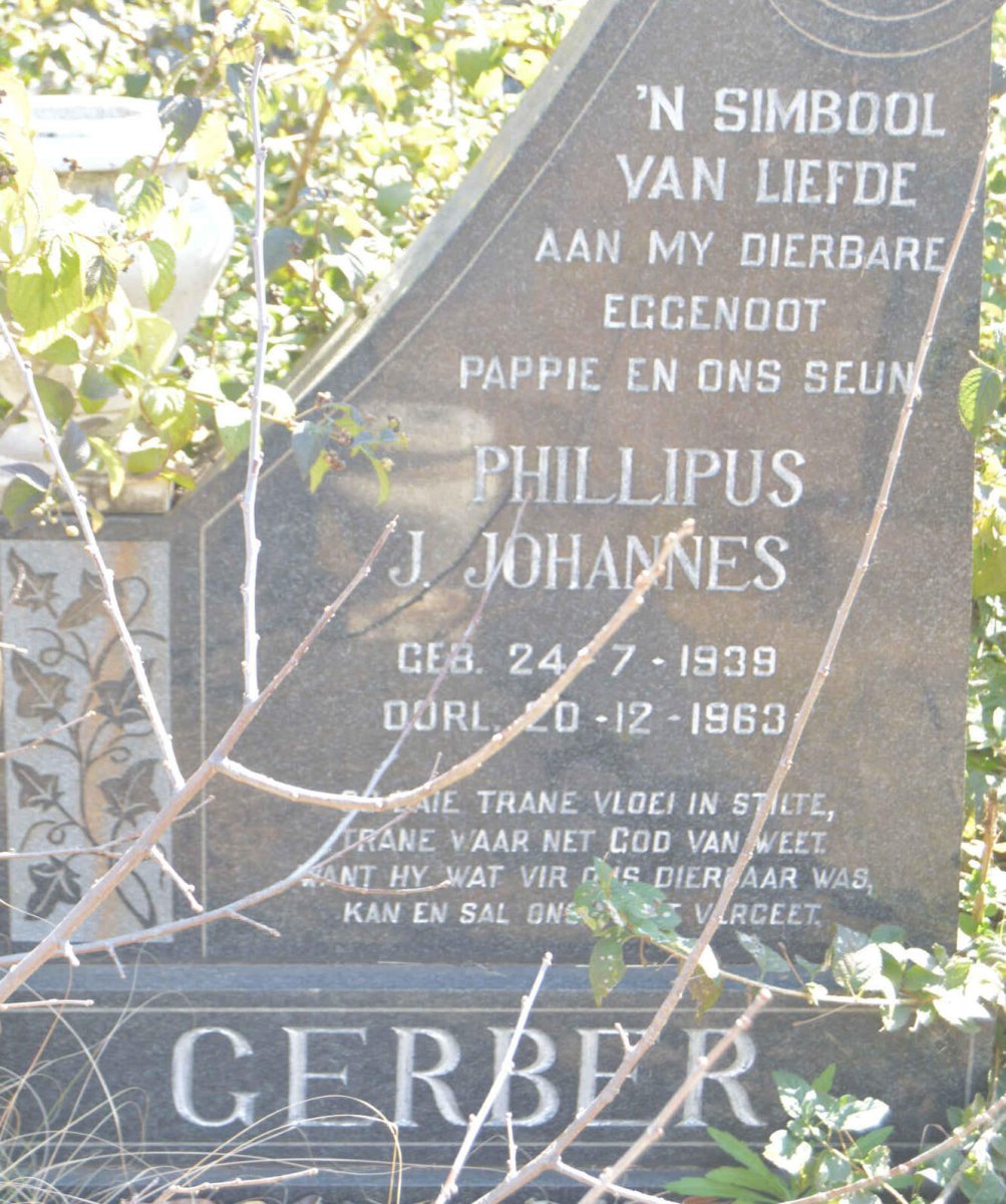 GERBER Phillipus J. Johannes 1939-1963