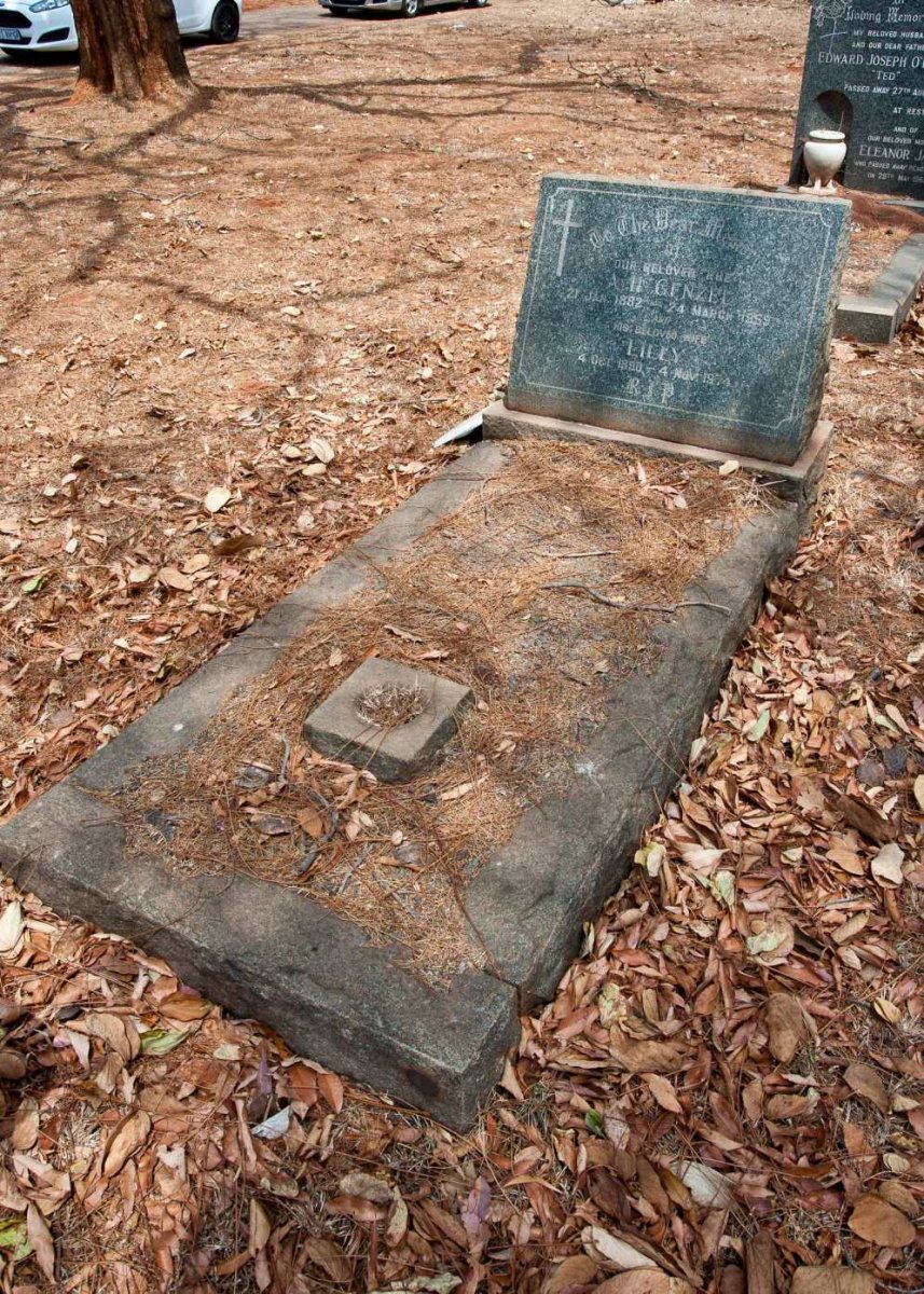 GENZEL A.H. 1882-1959 &amp; Lilly 1890-1974 :: MOKOENA Jane 1957-2019