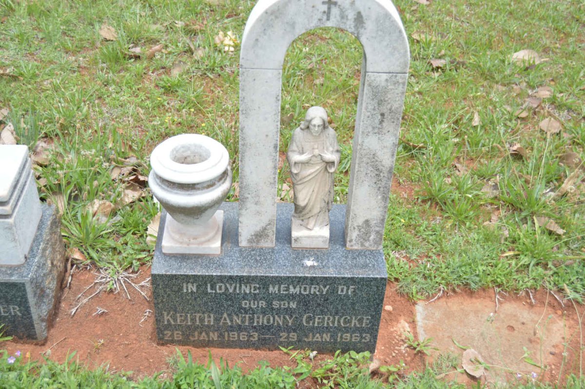 GERICKE Keith Anthony 1963-1963