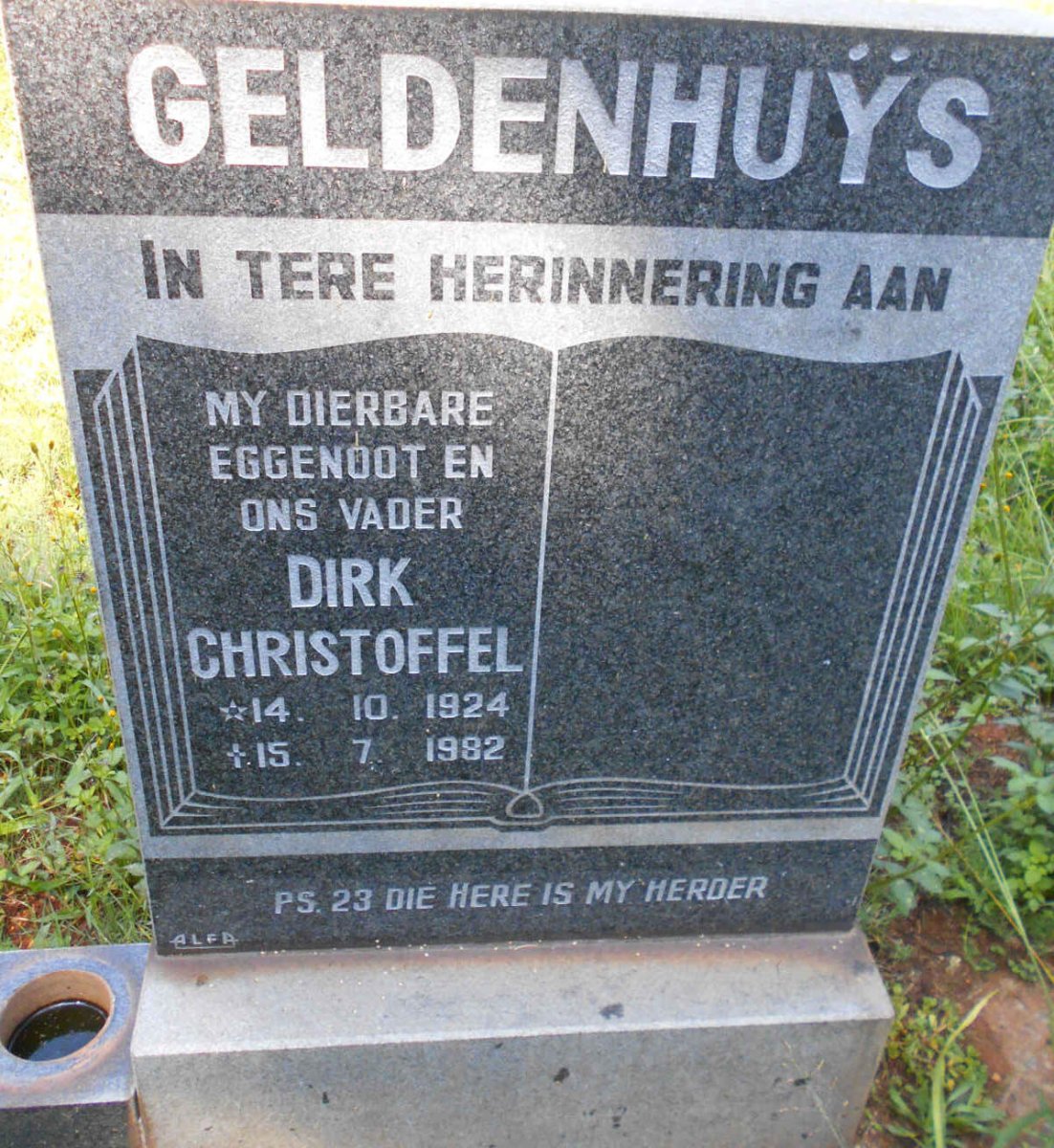 GELDENHUYS Dirk Christoffel 1924-1982