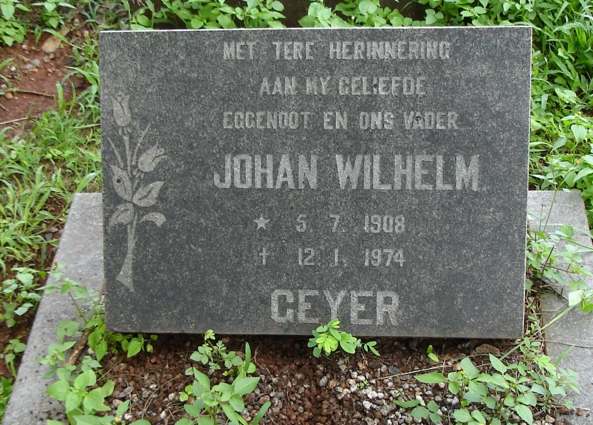 GEYER Johan Wilhelm 1908-1974