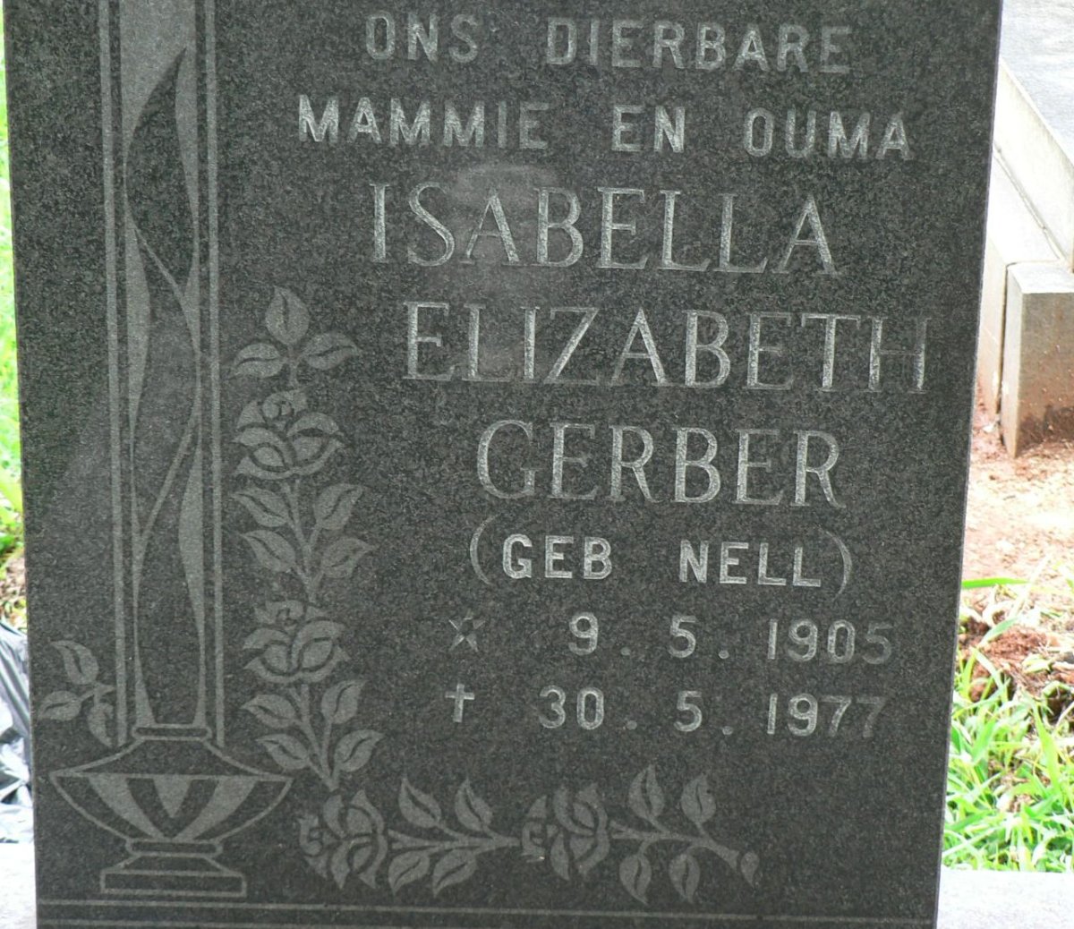 GERBER Isabella Elizabeth nee NELL 1905-1977