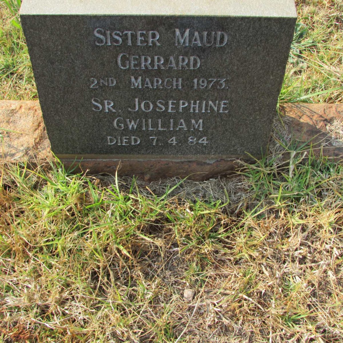 GERRARD Maud -1973 :: GWILLIAM Josephine -1984