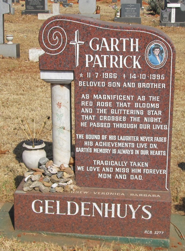 GELDENHUYS Garth Patrick 1966-1995