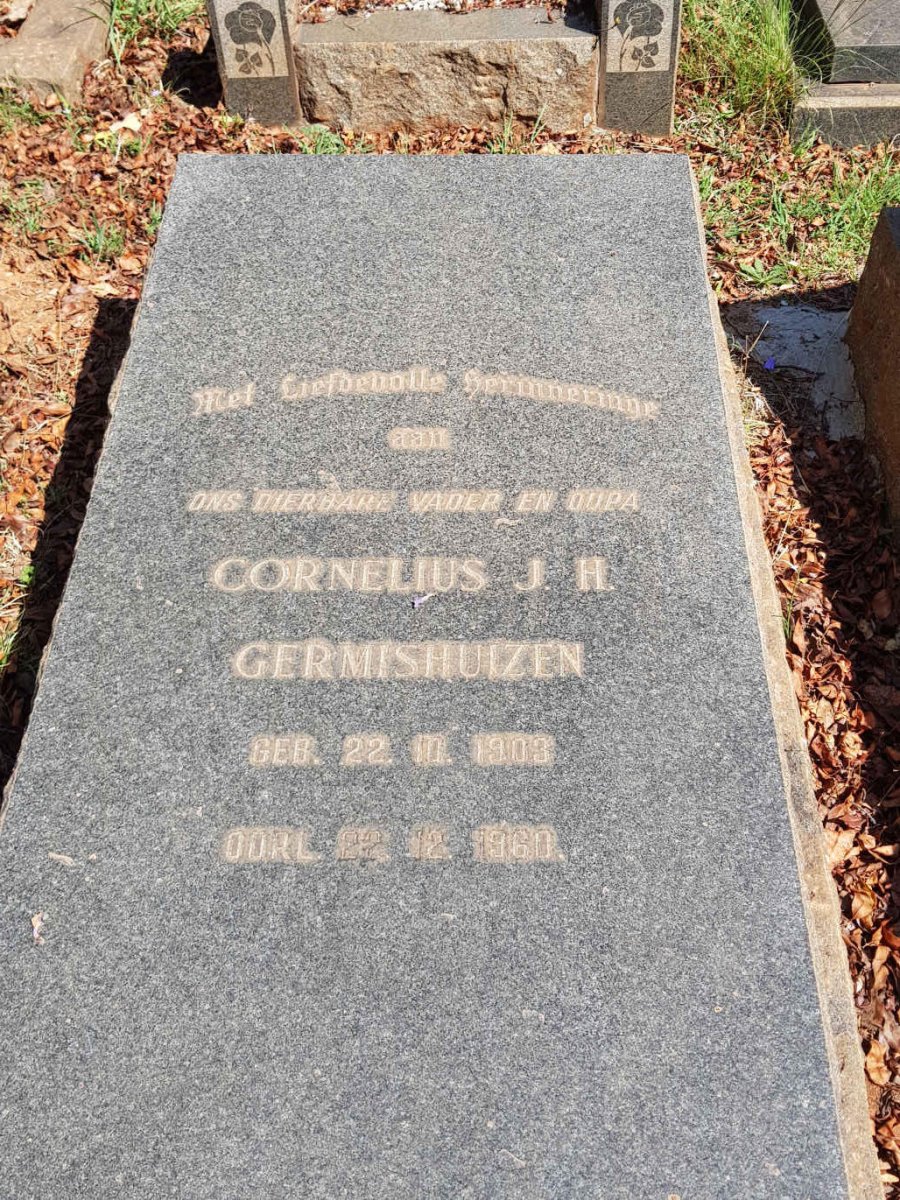 GERMISHUIZEN Cornelius J.H. 1903-1960