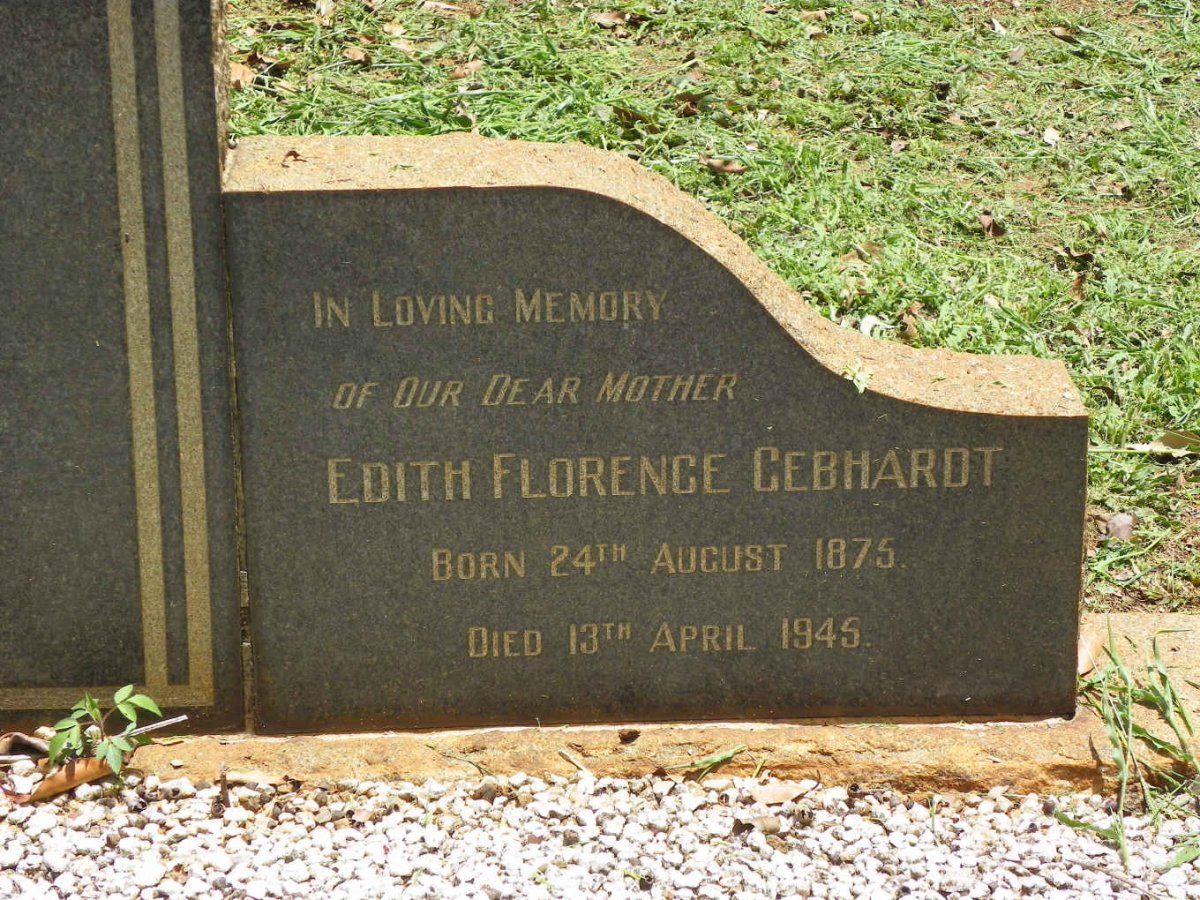 GEBHARDT Edith Florence 1875-1945