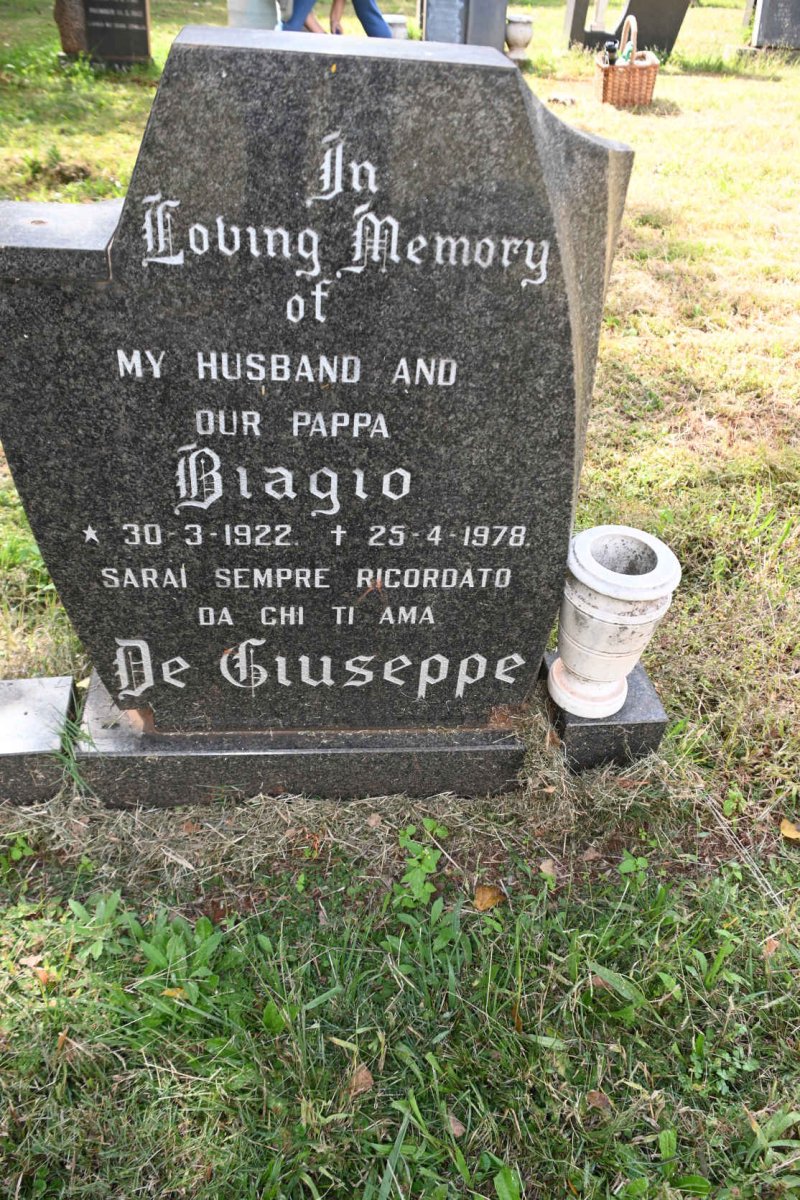 GIUSEPPE Biagio, de 1922-1978