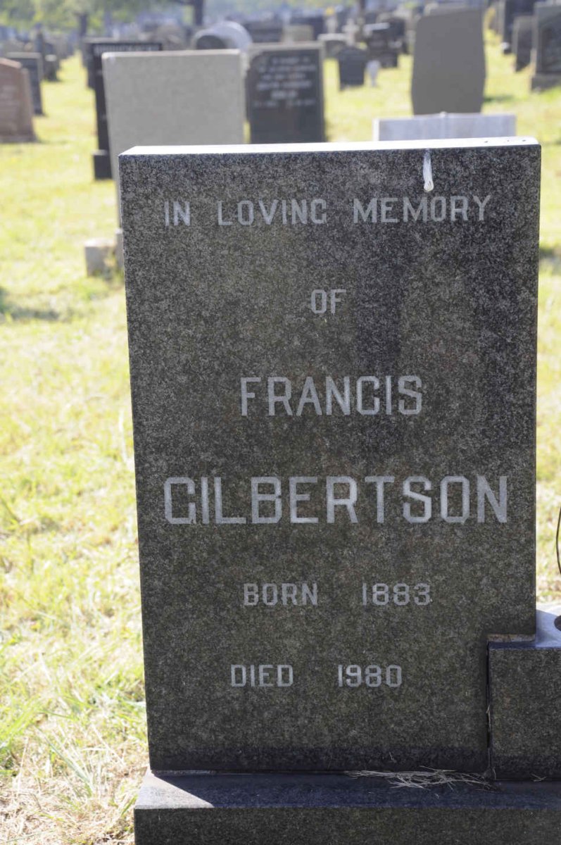 GILBERTSON Francis 1883-1980