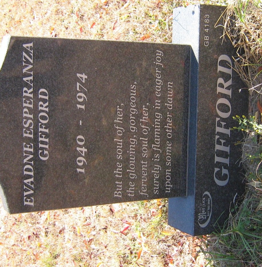 GIFFORD Evadne Esperanza 1940-1974