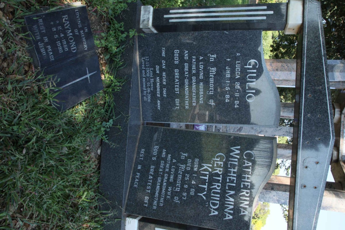 GIULIO Lucca 1904-1984 &amp; Catherina Wilhelmina Gertruida 1908-1997