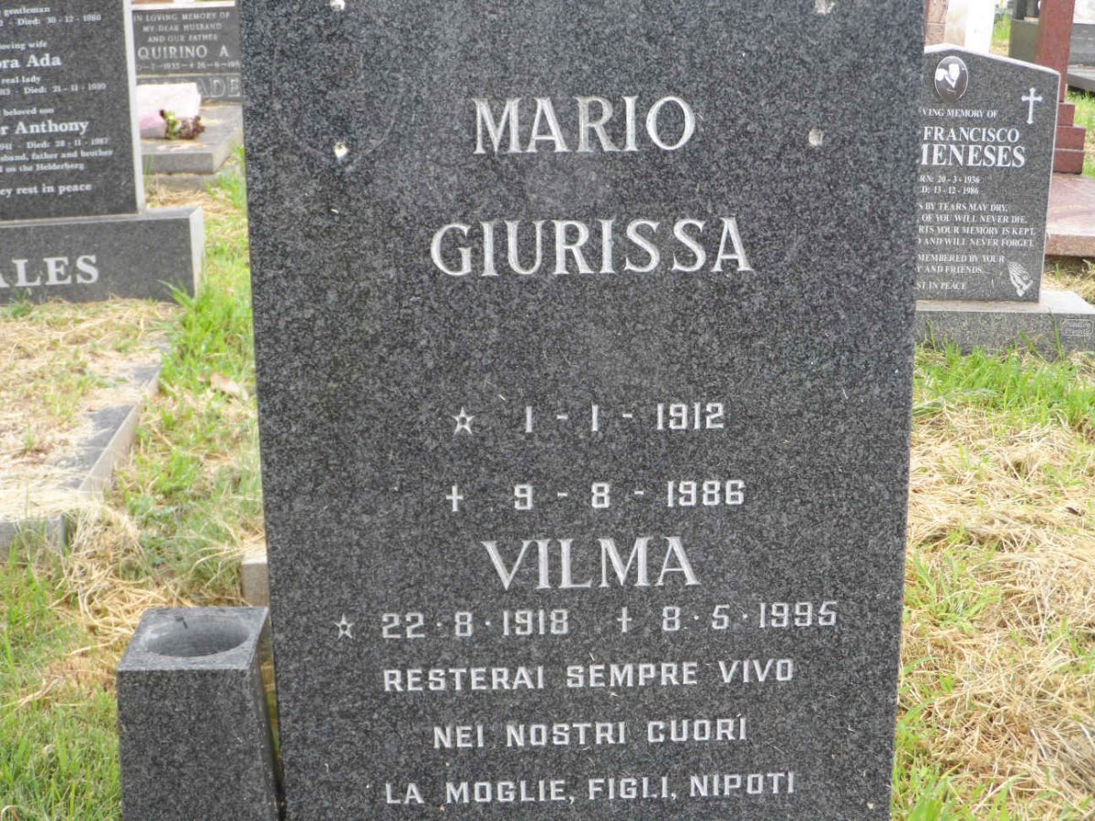 GIURISSA Mario 1912-1986 &amp; Vilma 1918-1995