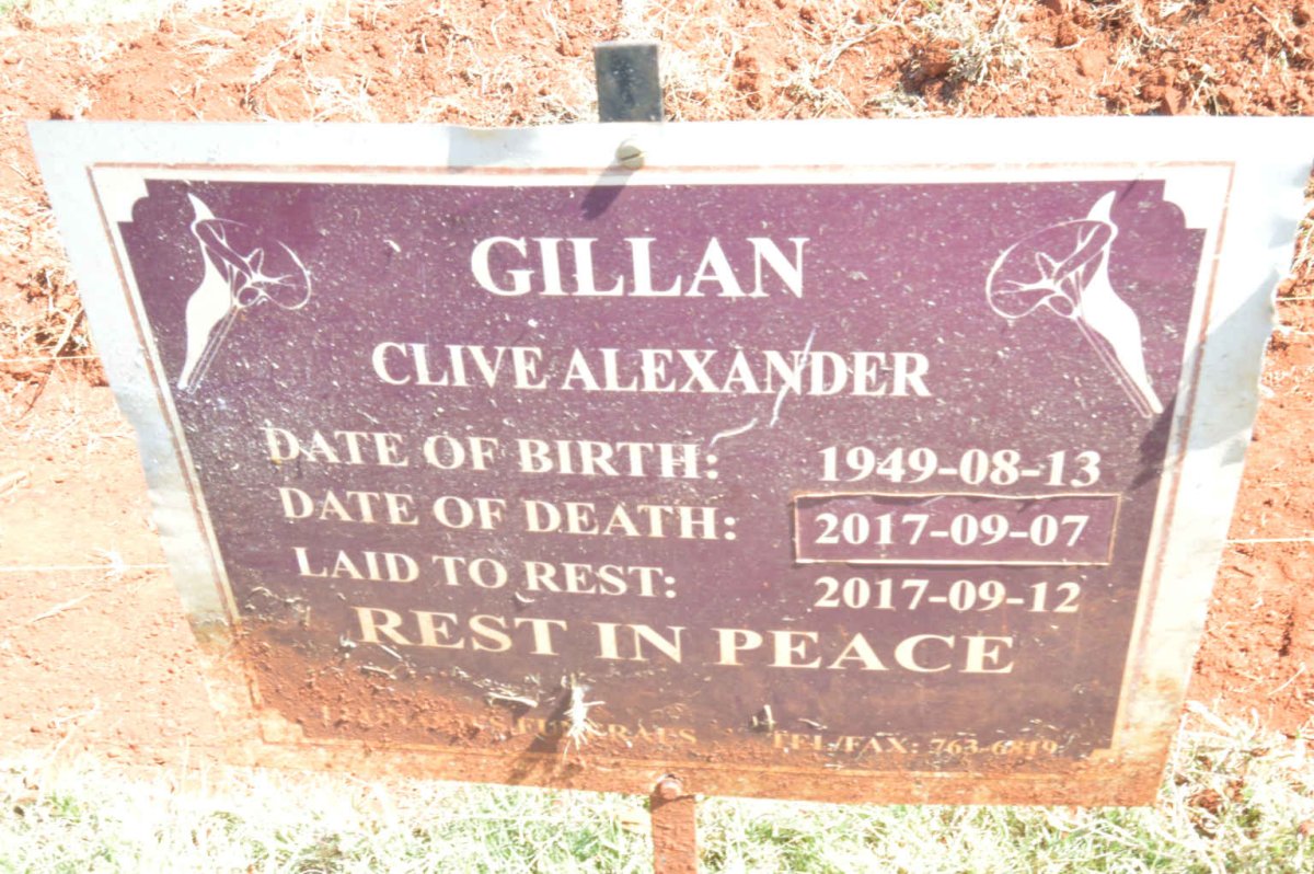 GILLAN Clive Alexander 1949-2017