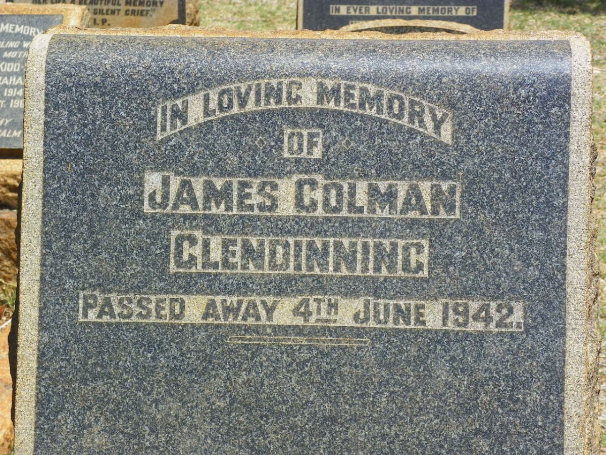 GLENDINNING James Colman -1942