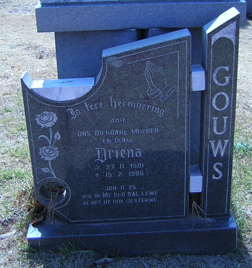 GOUWS Driena 1901-1986
