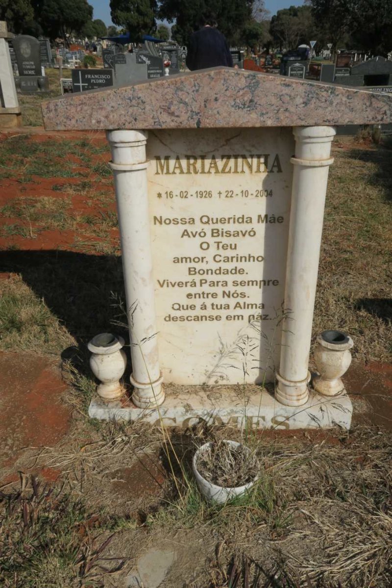 GOMES Mariazinha 1926-2004
