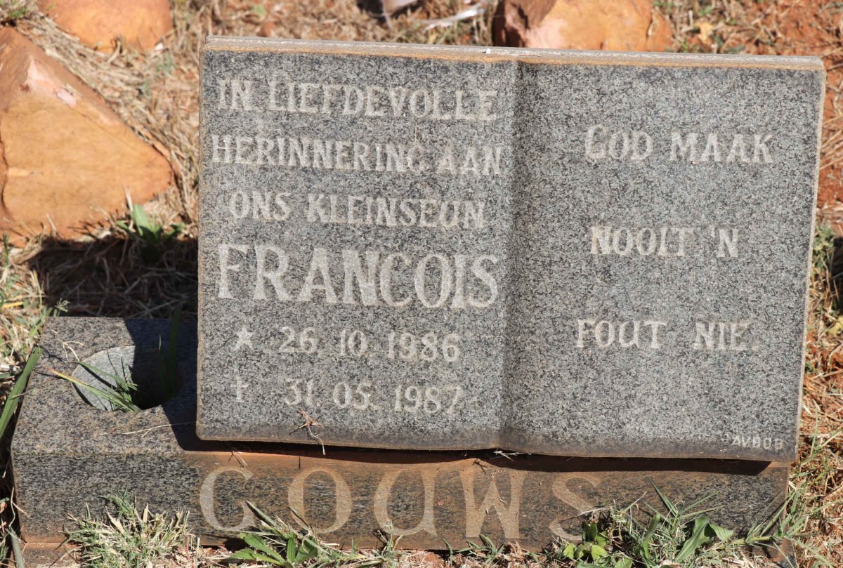 GOUWS Francois 1986-1987