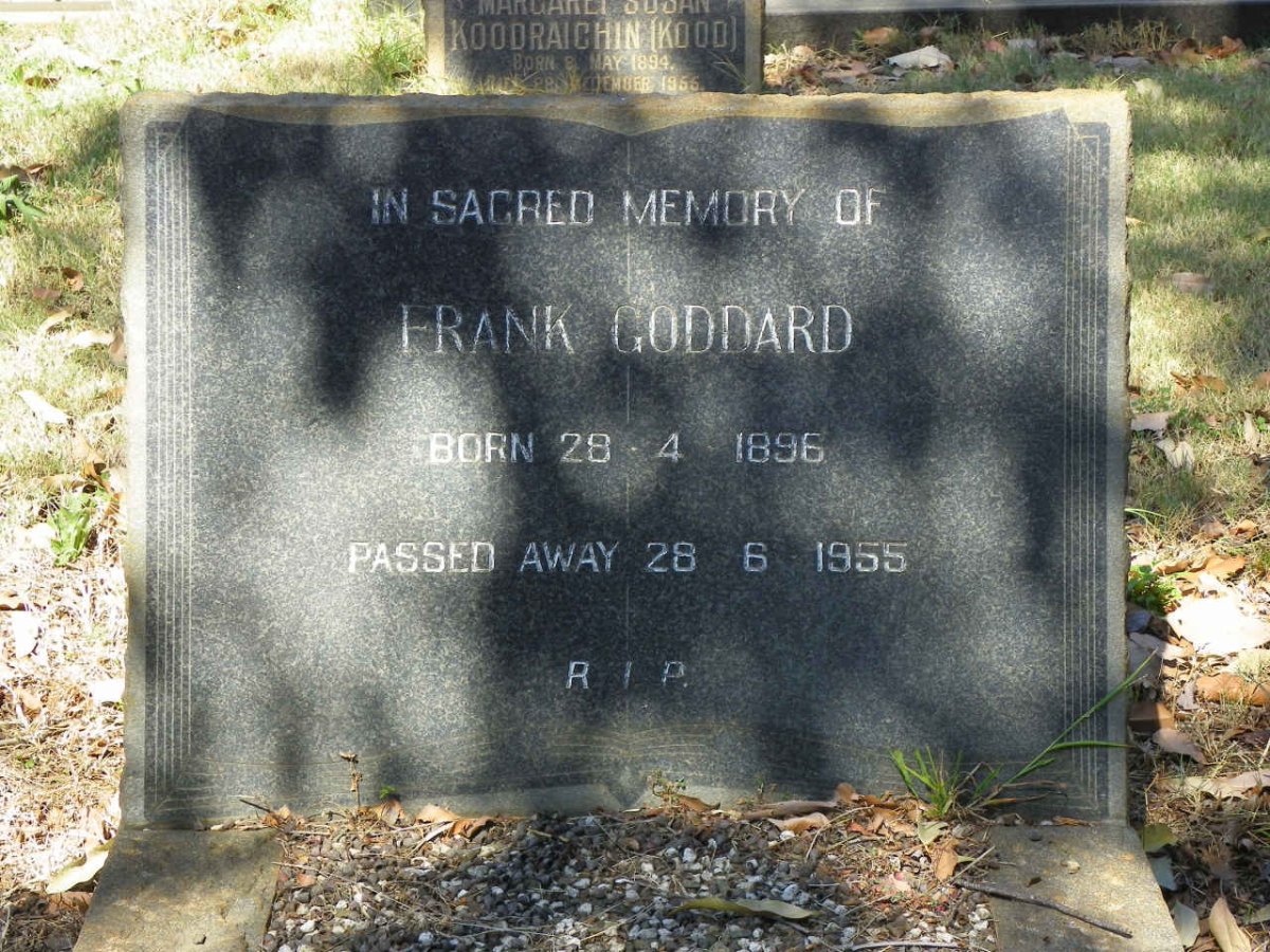 GODDARD Frank 1896-1955
