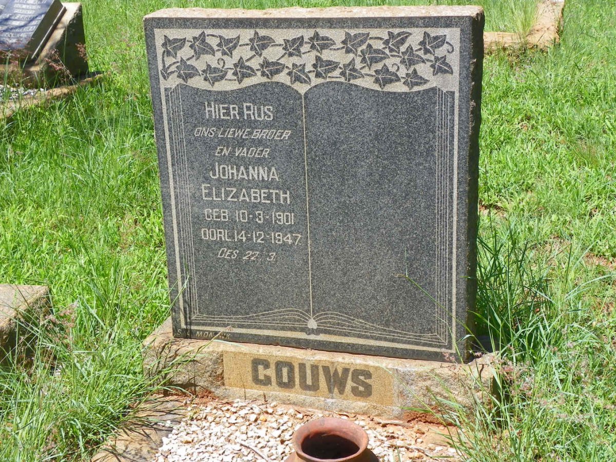 GOUWS Johanna Elizabeth 1901-1947