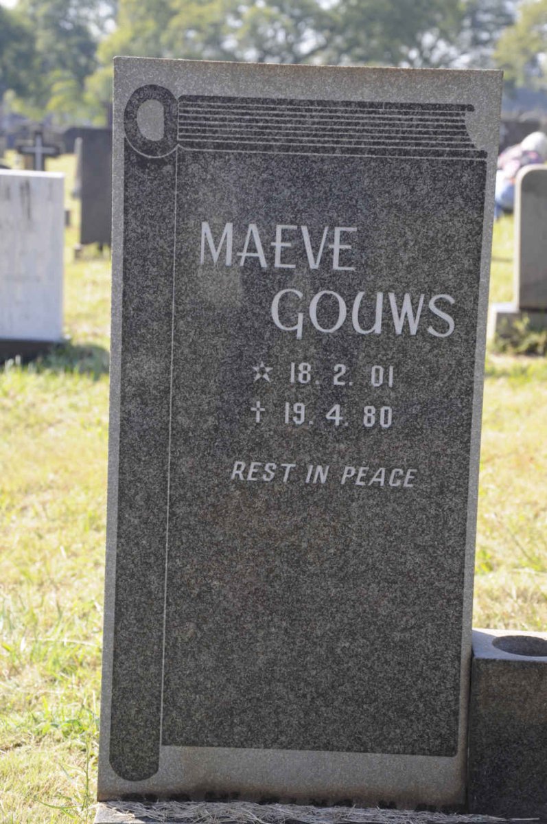 GOUWS Maeva 1901-1980