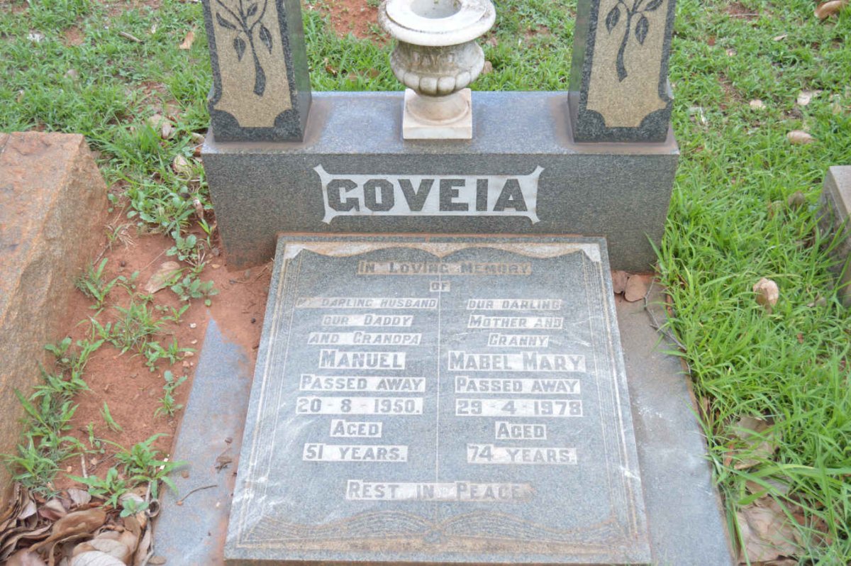 GOVEIA Manuel -1950 &amp; Mabel Mary -1978